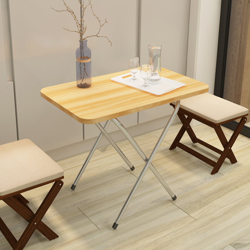 可折叠桌子餐桌家用简易正方形长方形圆摆摊户外便携式小户型饭桌