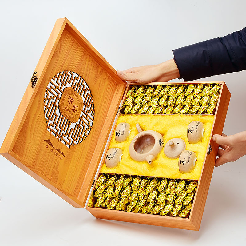 送茶具铁观音茶叶特级铁观音浓香型安溪铁观音礼盒装500g乌龙新茶