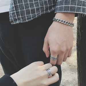 欧美潮牌创意戒指男士个性复古麻绳指环学生礼物日韩单身戒子开口