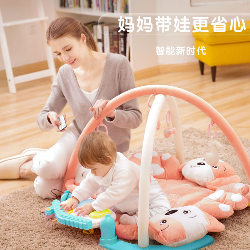 婴儿用品音乐游戏垫毯宝宝玩具新生儿脚踏钢琴健身架0-3-6-12个月