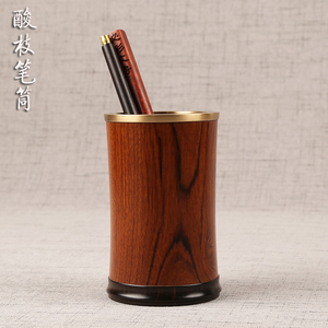 【大红酸枝笔筒料图片】大红酸枝笔筒料图片大全_好