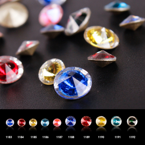 美甲尖底彩钻炫彩钻中钻diy贴钻手机贴钻指甲玻璃水钻美甲店常用