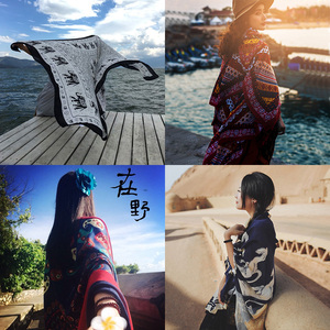 夏季防晒披肩女沙滩巾海边超大围巾两用纱巾春季丝巾百搭新款2017丝巾