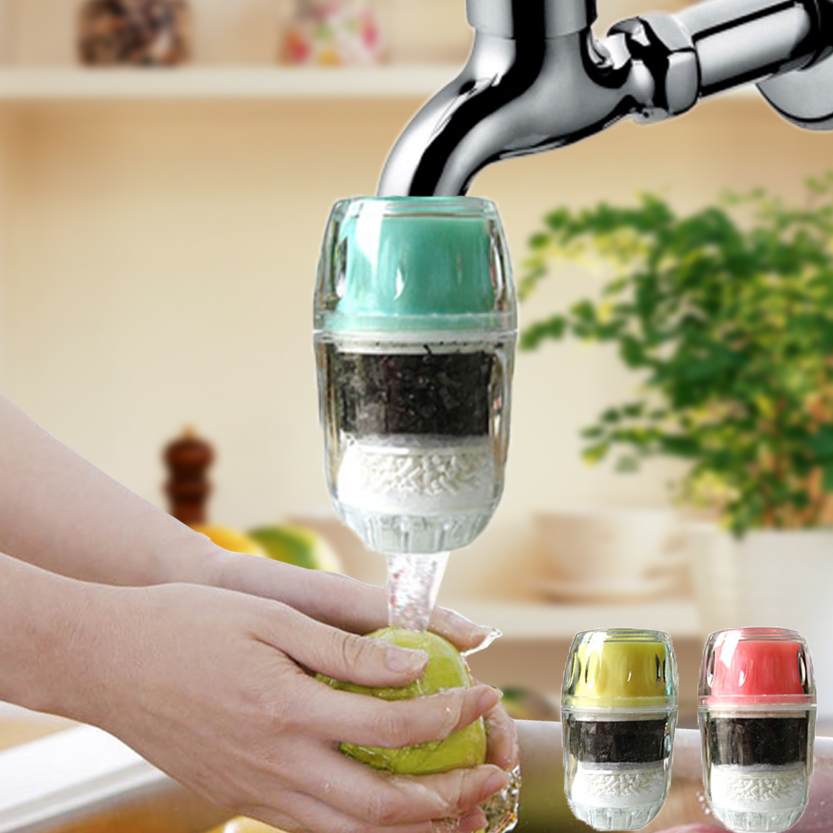 买1发3个水龙头净水器家用自来水过滤器丸增厨房滤水器除余氯异味