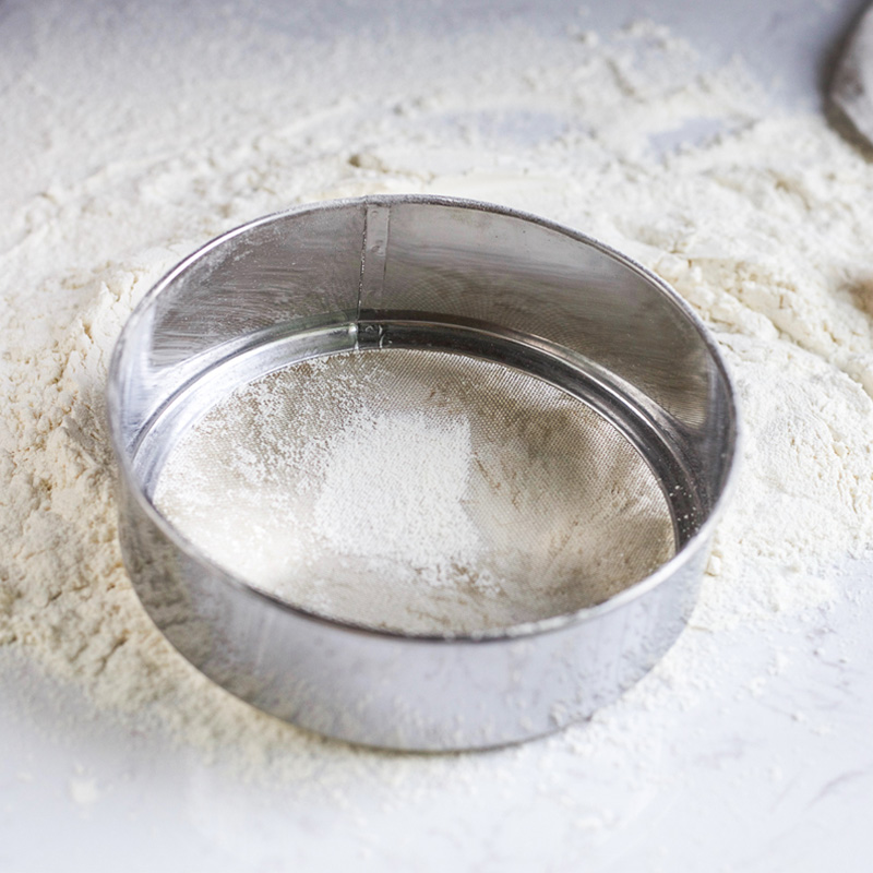 15CM不锈钢圆形60目筛子面粉筛筛网家用厨房烘焙工具网筛过滤沙子