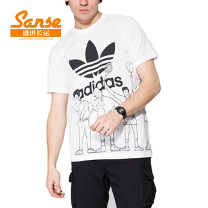 adidas阿迪达斯三叶草17夏季男子运动短袖T恤 BQ3036 BQ3128短袖男