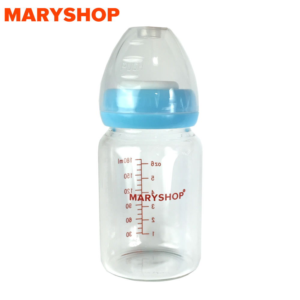 MARYSHOP玛丽小铺母乳储奶瓶玻璃存奶瓶保鲜瓶储奶杯180ml奶瓶