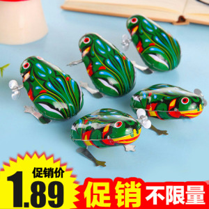铁皮青蛙跳跳蛙 发条儿童宝宝玩具经典80后怀旧复古热卖货源怀旧玩具