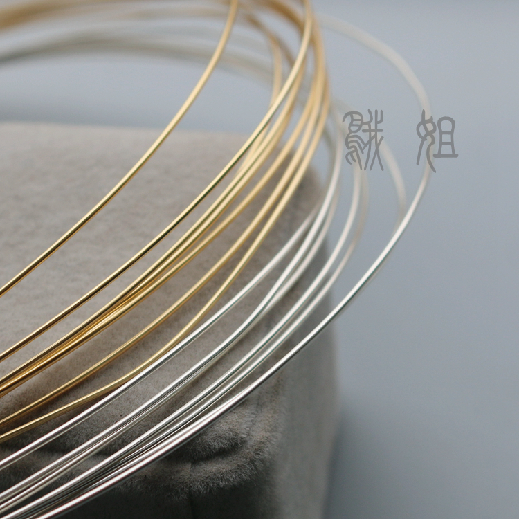 14K包金线软金线银线保色造型线编织绕丝线绕子母线DIY材料配件
