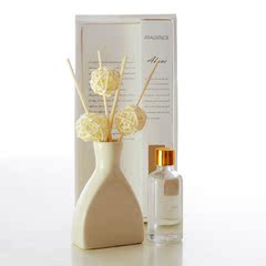 正品无火香薰套装礼盒50ml 藤条挥发香熏精油陶瓷檀香室内香水