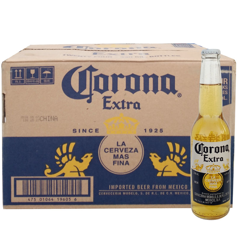 墨西哥进口 科罗娜330ml*24瓶 科罗纳精酿小麦啤酒 整箱 6月到期