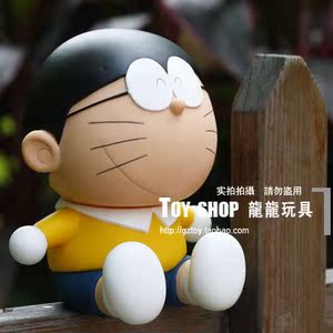 多啦a梦可爱变身野比大雄康夫公仔玩偶 摆件玩具生日礼物创意礼品