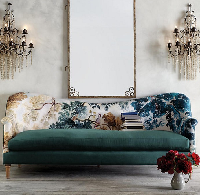 美式乡村布艺沙发组合 北欧现代客厅艺术家具花色沙发组合新款