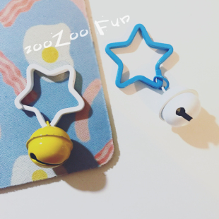 哆啦a梦星星铃铛流苏 创意钥匙扣挂件u盘挂饰汽车钥匙圈