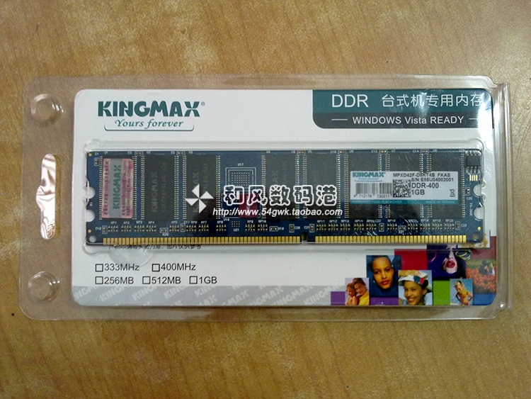 原装 胜创/Kingmax DDR 400 1G 内存条 一代内存 二手