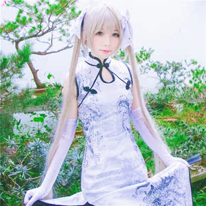 包邮新款缘之空穹妹春日野穹 穹妹古风旗袍cosplay服装古装现货