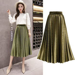 淘宝 针织一步裙女秋冬半身裙中长款毛线裙韩版百搭高腰开叉包臀长裙