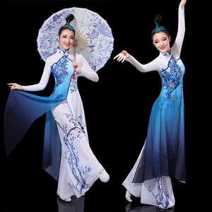 青花瓷舞蹈服装图片
