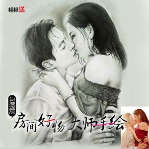 手绘彩铅素描画像定制情侣创意生日礼品真人照片代画人物头像肖像