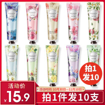 10支花香护手霜补水保湿滋润防干裂嫩肤秋冬四季通用手膜男女套装