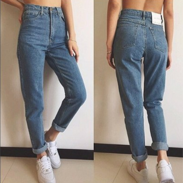 2019 Fashion High Waist Jeans Women Pants Trousers 女牛仔裤
