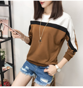 春季2018春装韩版百搭秋冬装秋季上衣服女新款打底衫长袖T恤外穿
