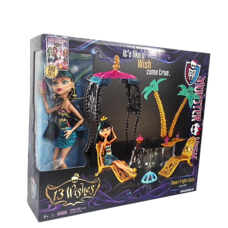 美泰正版芭比娃娃怪物高中经典克娘套装收藏版 Y7716女孩玩具礼物
