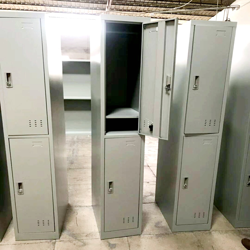 单门小衣柜二三四五六门铁皮柜带锁员工更衣柜储物柜衣帽柜