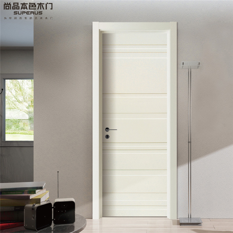 尚品本色木门 生态门室内门卧室门定制免漆实木复合套装门9042