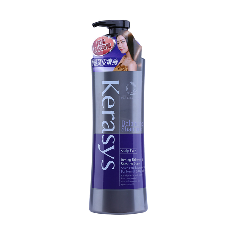 港版韩国原产克拉洗丝KeraSys敏感头皮均衡头皮护理洗发水600ml*1