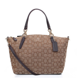 COACH/蔻驰新款时尚帆布中号饺子包 单肩斜跨手提包女包 58283单肩包