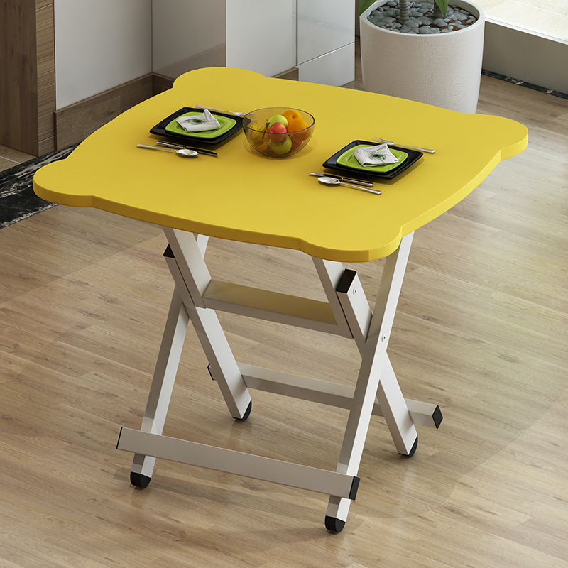 折叠桌家用餐桌小户型简约饭桌户外折叠正方形方桌简易4人小桌子