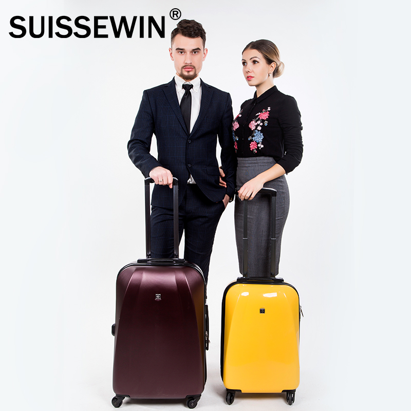 瑞士军刀SUISSEWIN拉杆箱万向轮20寸登机行李箱女男24寸旅行箱子