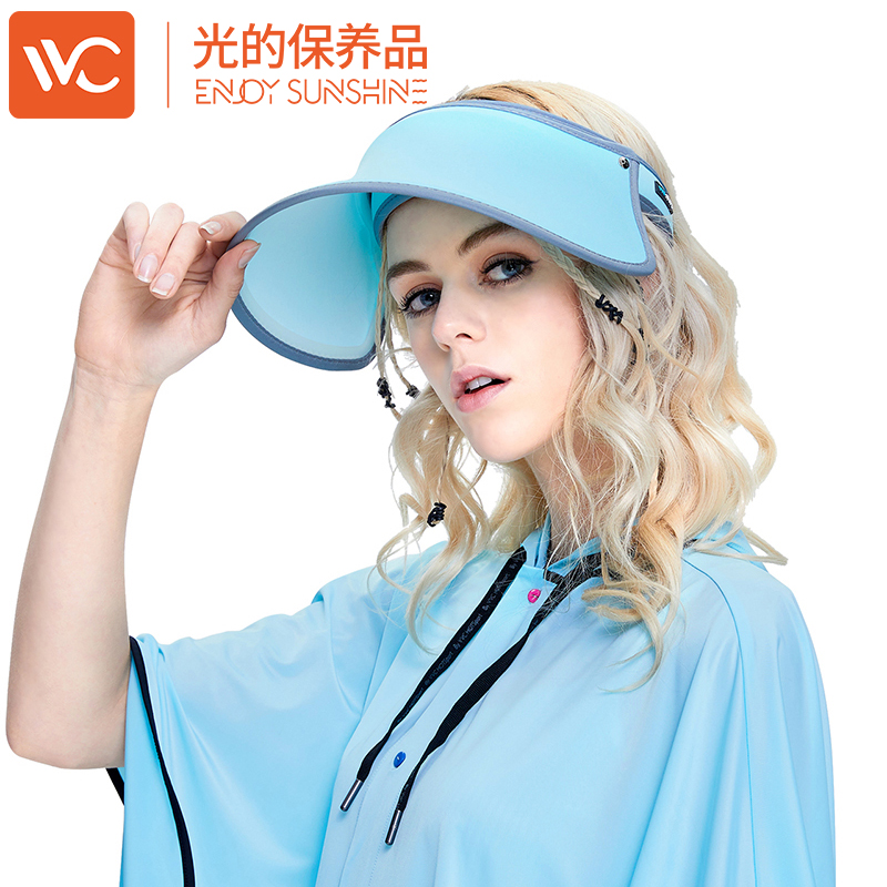 韩国VVC正品遮阳帽夏季空顶帽百搭太阳帽女神帽防紫外线防晒帽子