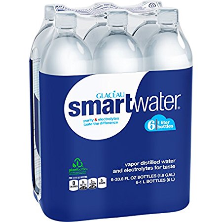 Glaceau Smartwater Vapor Distilled Water, 33.8 Ounce