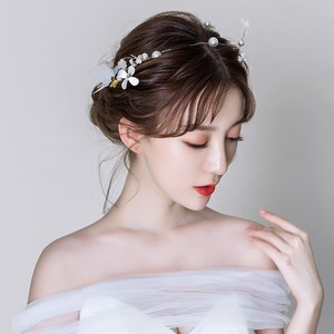 2018新款新娘头饰森系仙美发箍韩式婚纱结婚甜美短发造型饰品配饰