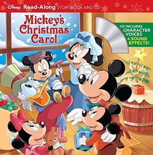 英文原版 米老鼠的圣诞歌 朗读书 cd 迪士尼 mickey's christmas