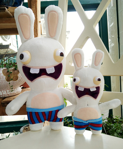 龅牙兔公仔黄渤同款疯狂的雷曼兔毛绒玩具新款游泳龇牙兔布娃娃