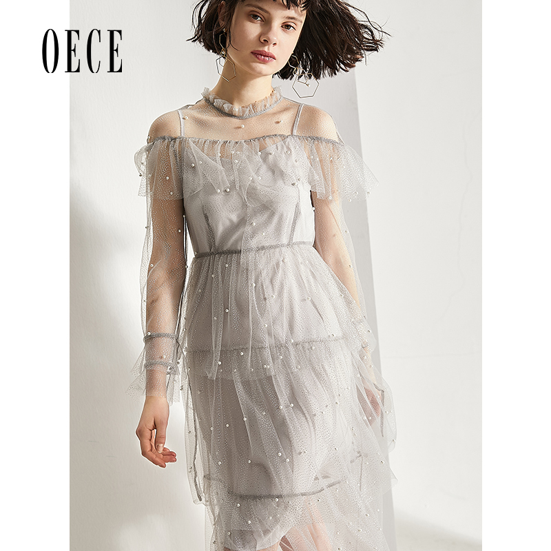 Oece2019夏装新款 很仙的法国小众连衣裙女春秋仙女超仙甜美裙子