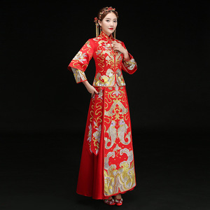 秀禾服时尚敬酒服图片
