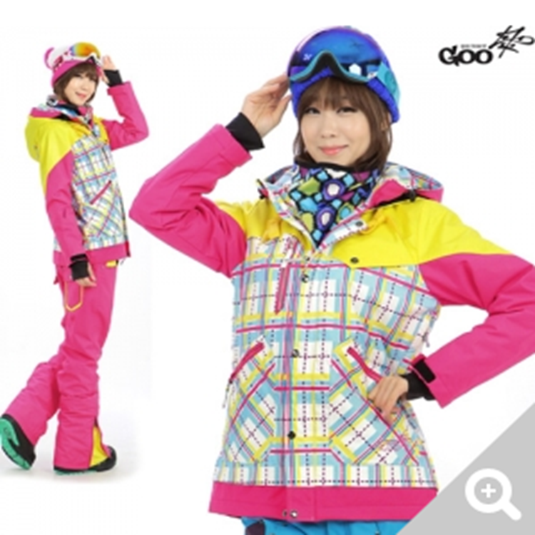 韩国正品代购FOURNICE品牌女士防风防水保暖 夹棉滑雪服