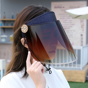 夏季骑车遮阳帽夏天防紫外线女士太阳帽骑电动车防晒时尚帽子空顶遮阳帽