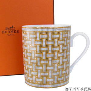 hermes span class=h>爱马仕 /span>马克杯咖啡杯水杯mosaique 日本