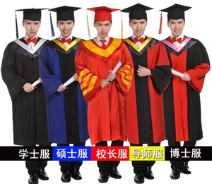 布落依大学生毕业合照服装校长服学士服硕士服博士服导师服学位服