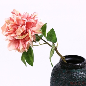 仿真牡丹花束客厅婚庆装饰绢花白色欧式摆设干花插花包邮