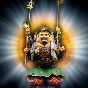 大黑天三面财神图片