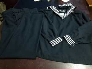 正品旧藏青色水兵服春秋装 span class=h>演出服 /span>89新