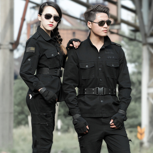 男长袖特种兵作训服黑色工作服军迷 span class=h></p></a>服装 /span>军装女