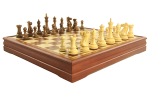 国际象棋 花梨木黄杨木立体大号棋子 比赛专用棋 配棋盘套装