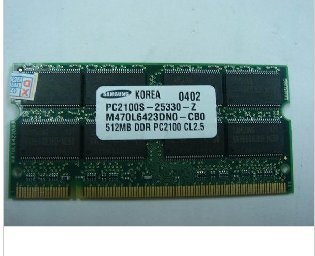 原厂三星DDR512M/266PIN 16颗粒 笔记本拆机内存,10条起步